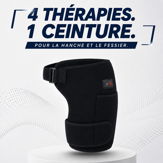 Ceinture Thérapeutique — Sciatique & Douleurs de Hanche 4-en-1