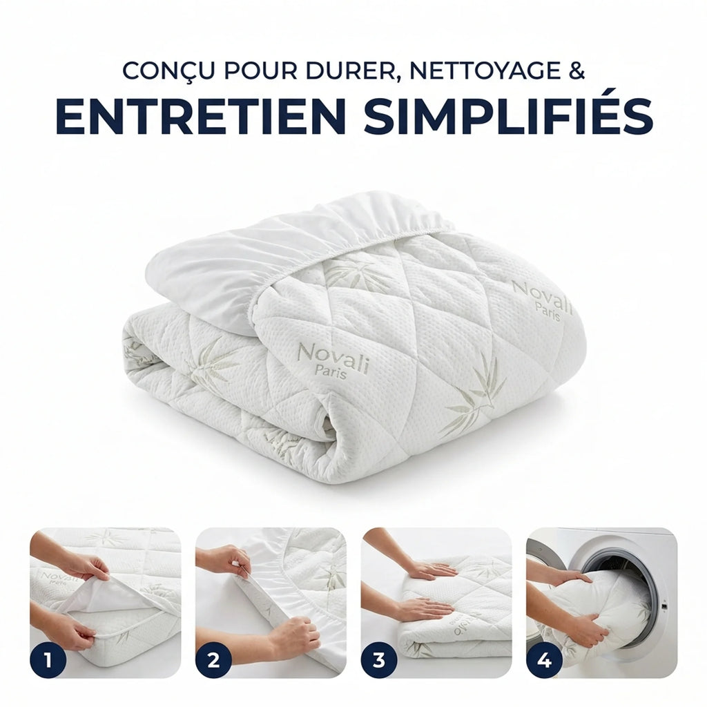 Surmatelas en Bambou Novali